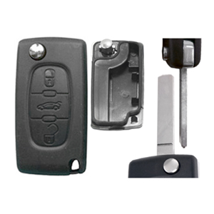 CAPA CHAVE PEUGEOT 307 - *S/PILHA RETRACTIL 3BOTÕES (LAM.VA2)