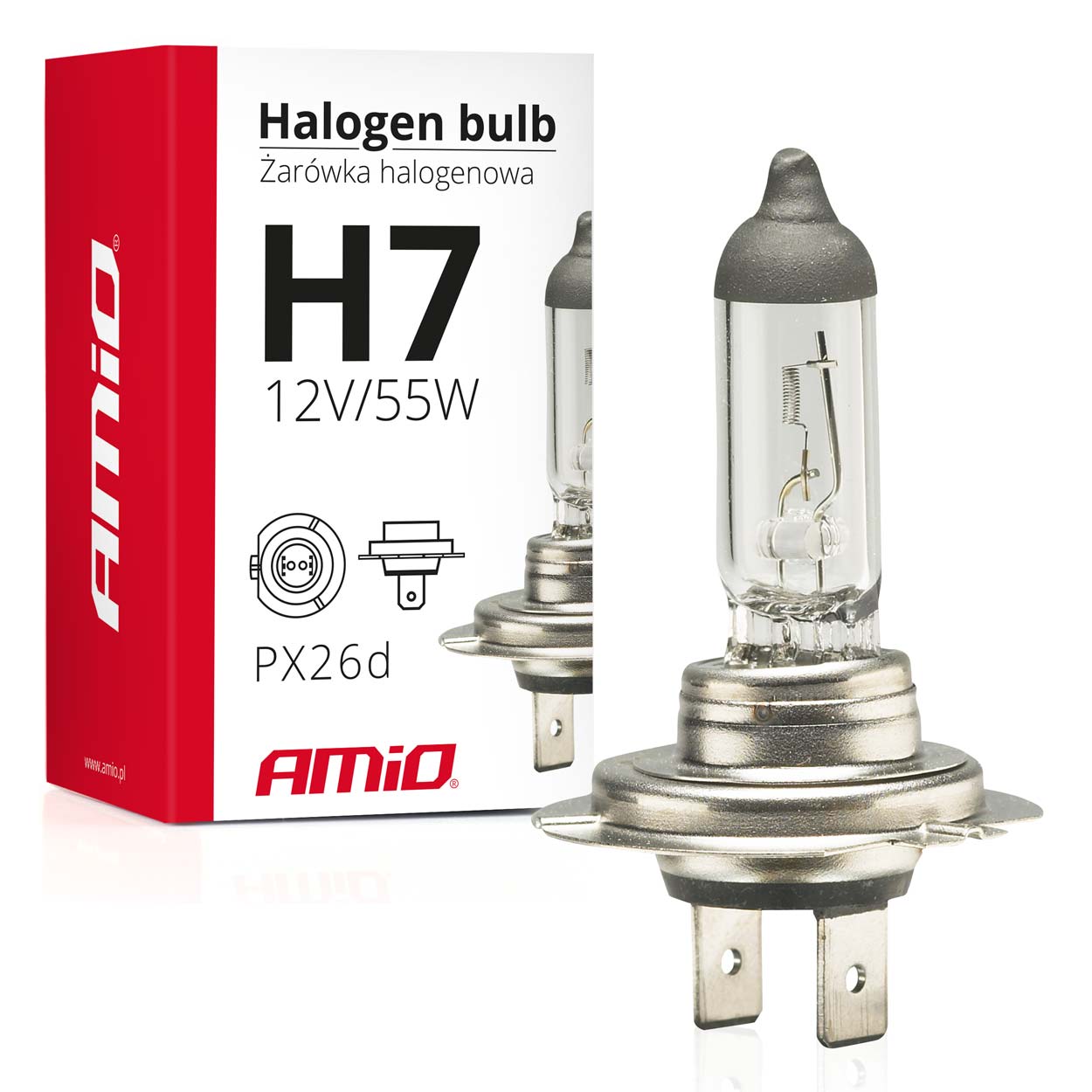 LAMPADA HALOGENEO H7 12V 55W - UV FILTER (E4)