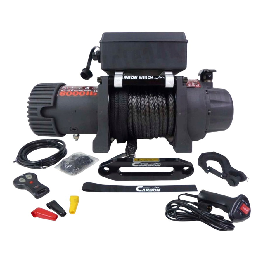 GUINCHO CARBON WINCH HPS 6000 LBS 12V