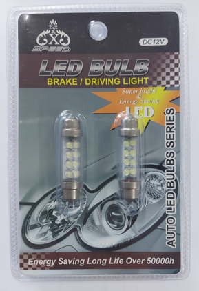 LED TUBOLAR 8SMD 41MM BRANCO