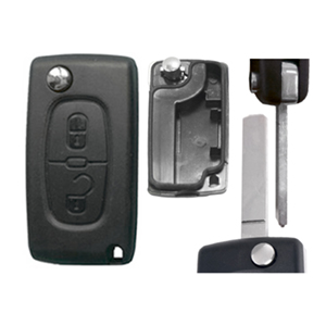 CAPA CHAVE PEUGEOT 307 - *S/PILHA RETRACTIL 2BOTÕES 