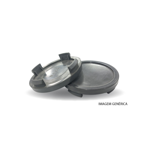 TAMPA PLÁSTICA CINZA PARA CENTRO DE JANTES - 65MM