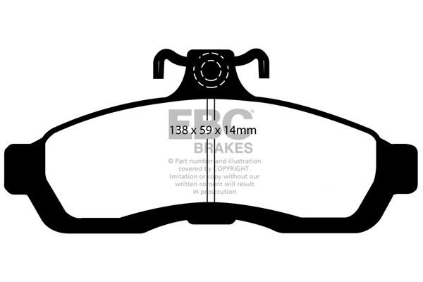 EBC REDSTUFF - CALÇOS / PASTILHAS (FRENTE) DP31502C