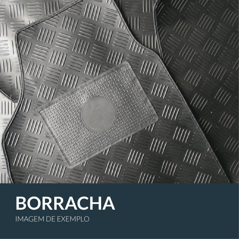 TAPETE ALCATIFA - FRENTE E TRÁS - BORRACHA